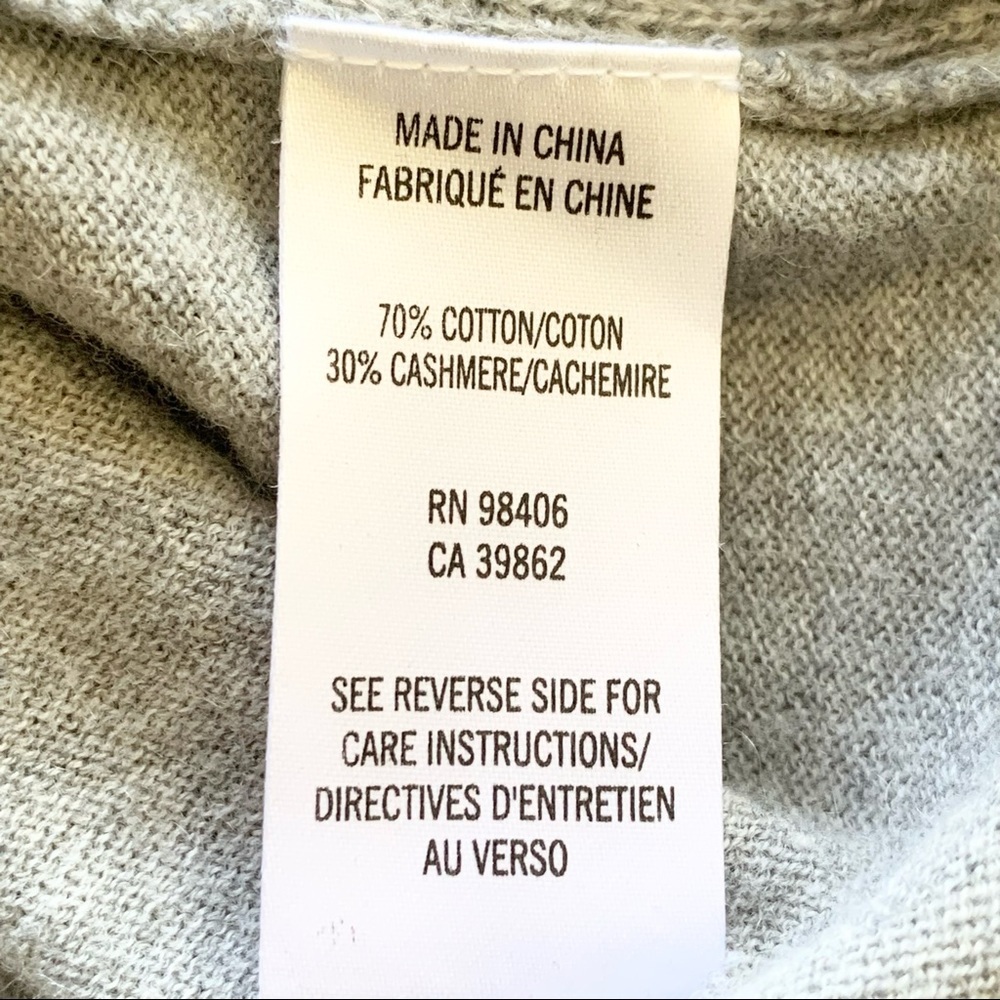 🌸Theory🌸 Women’s Cashmere Cardigan Sweater Sz Small Gray - Picture 5 of 10